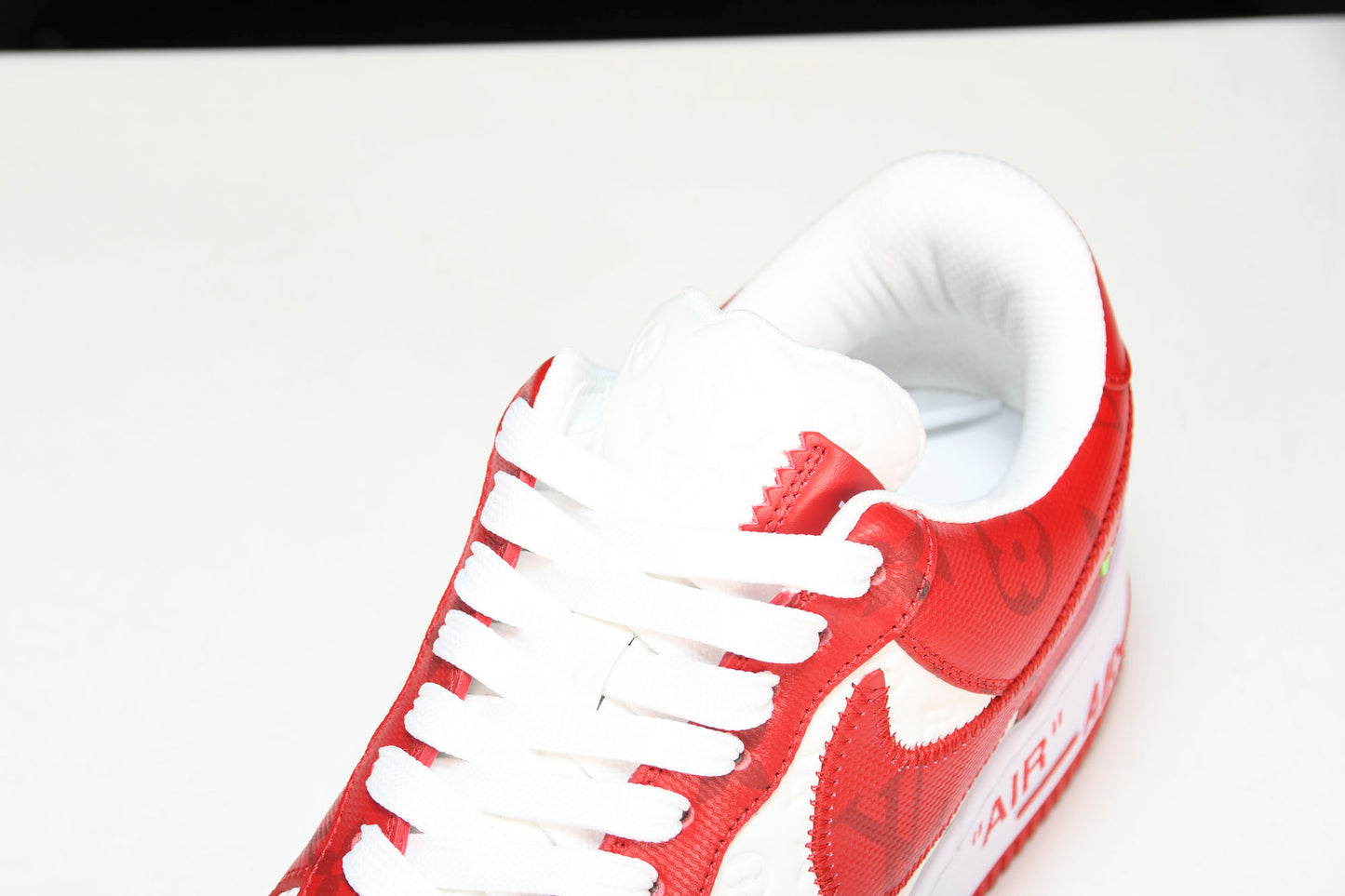 Louis Vuittоп x AF1 by Virgil Abloh 'Red White' (With Special Case)