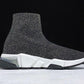 Speed Trainers “Dark Grey Glitter Clear Sole”