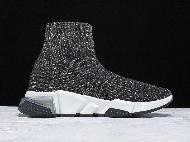 Speed Trainers “Dark Grey Glitter Clear Sole”