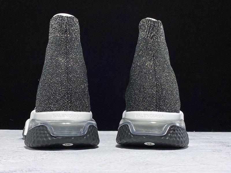 Speed Trainers “Dark Grey Glitter Clear Sole”