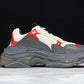 Triple S Sneaker "White Red Black Clear Sole"