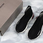 Speed Trainers “Black White Red Clear Sole”
