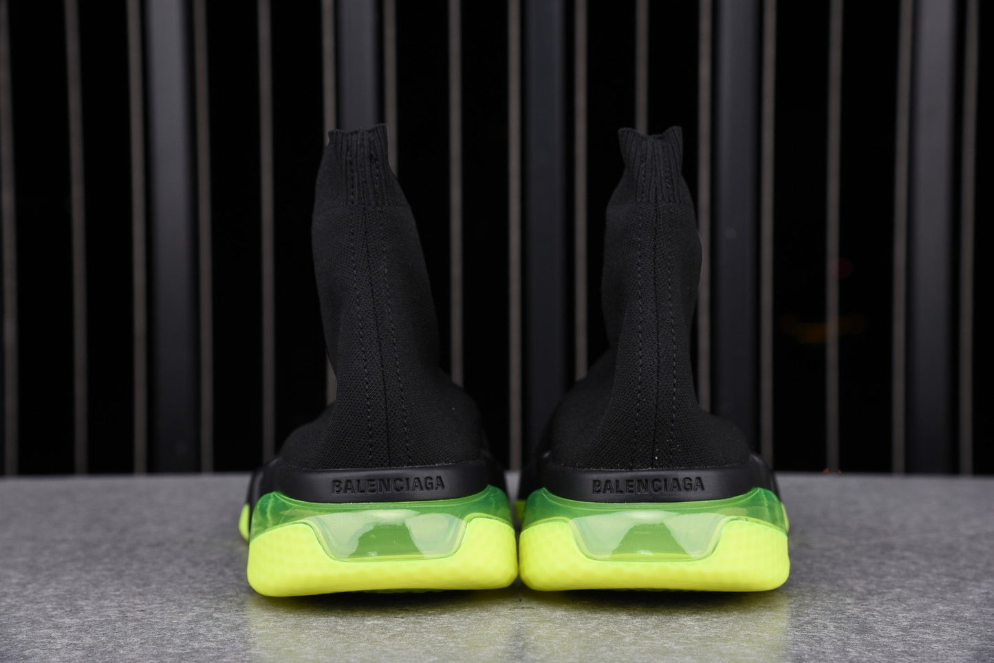 Speed Trainers “Black Yellow Fluo Clear Sole”