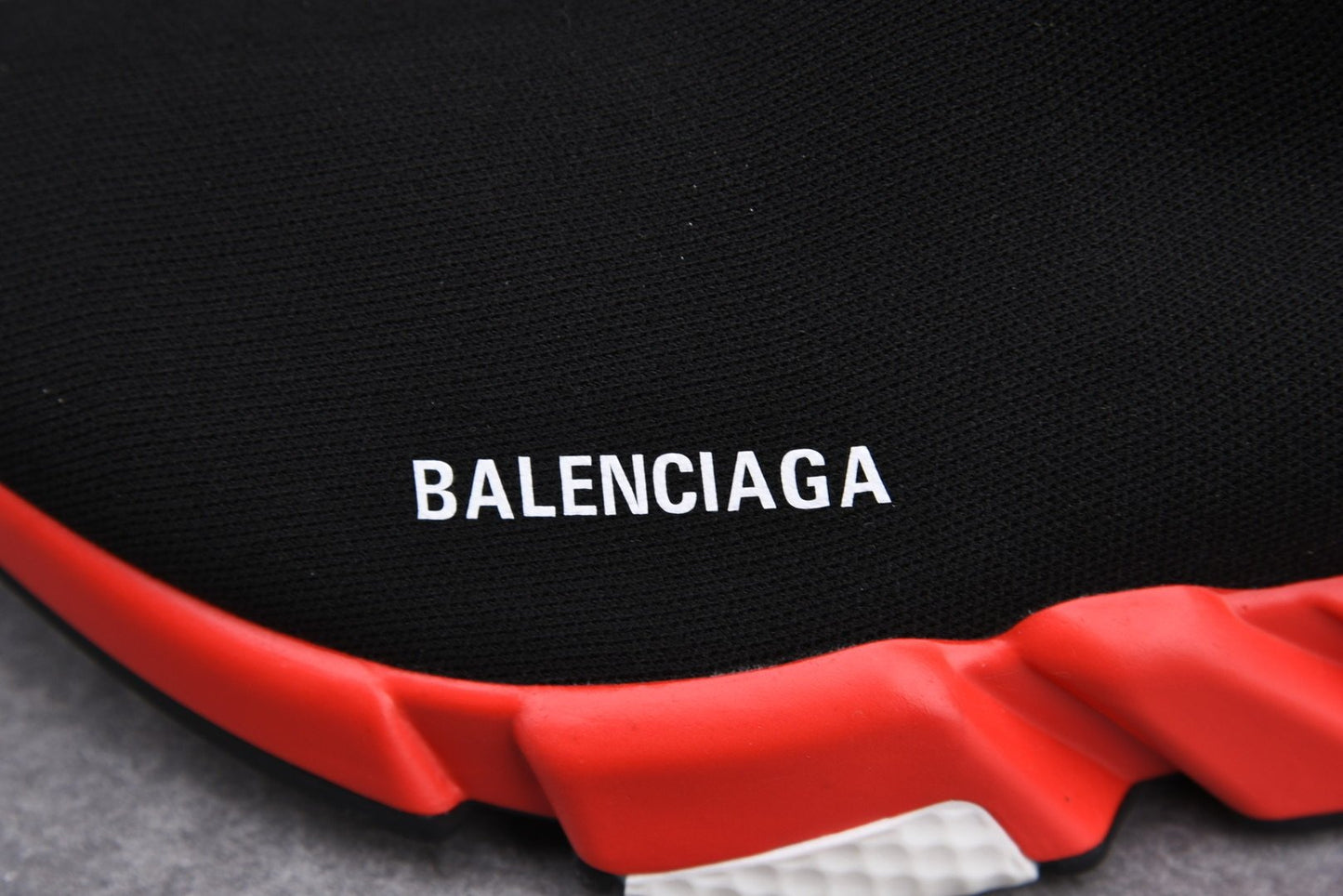 Speed Trainers “Black Red Clear Sole”