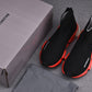 Speed Trainers “Black Red Clear Sole”