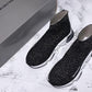 Speed Trainers “Dark Grey Glitter Clear Sole”
