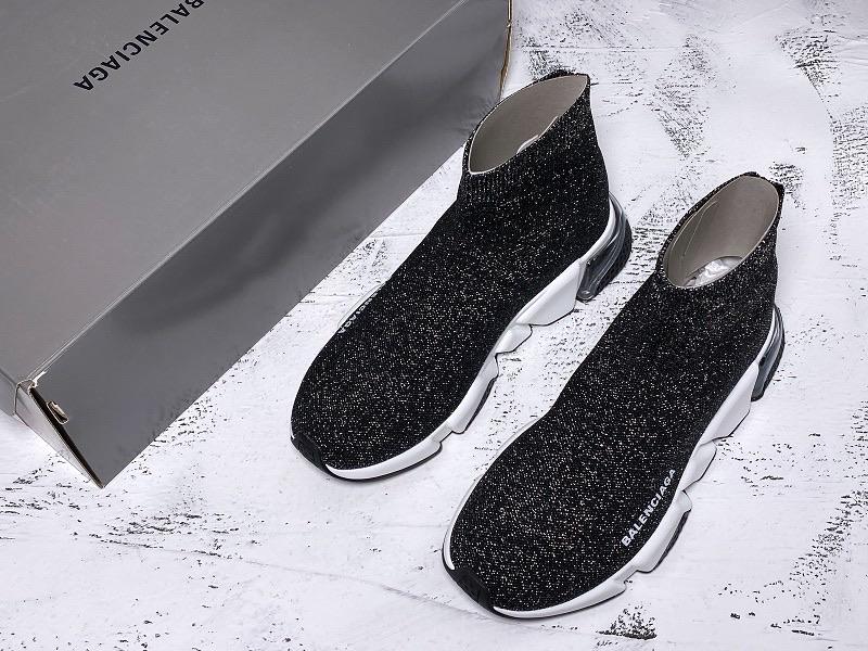 Speed Trainers “Dark Grey Glitter Clear Sole”