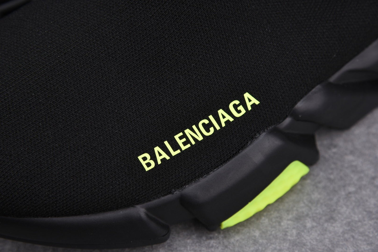 Speed Trainers “Black Yellow Fluo Clear Sole”