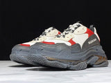 Triple S Sneaker "White Red Black Clear Sole"