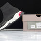 Speed Trainers “Black White Red Clear Sole”