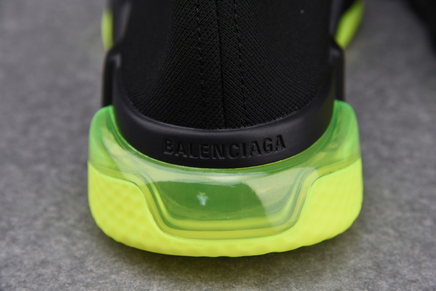 Speed Trainers “Black Yellow Fluo Clear Sole”