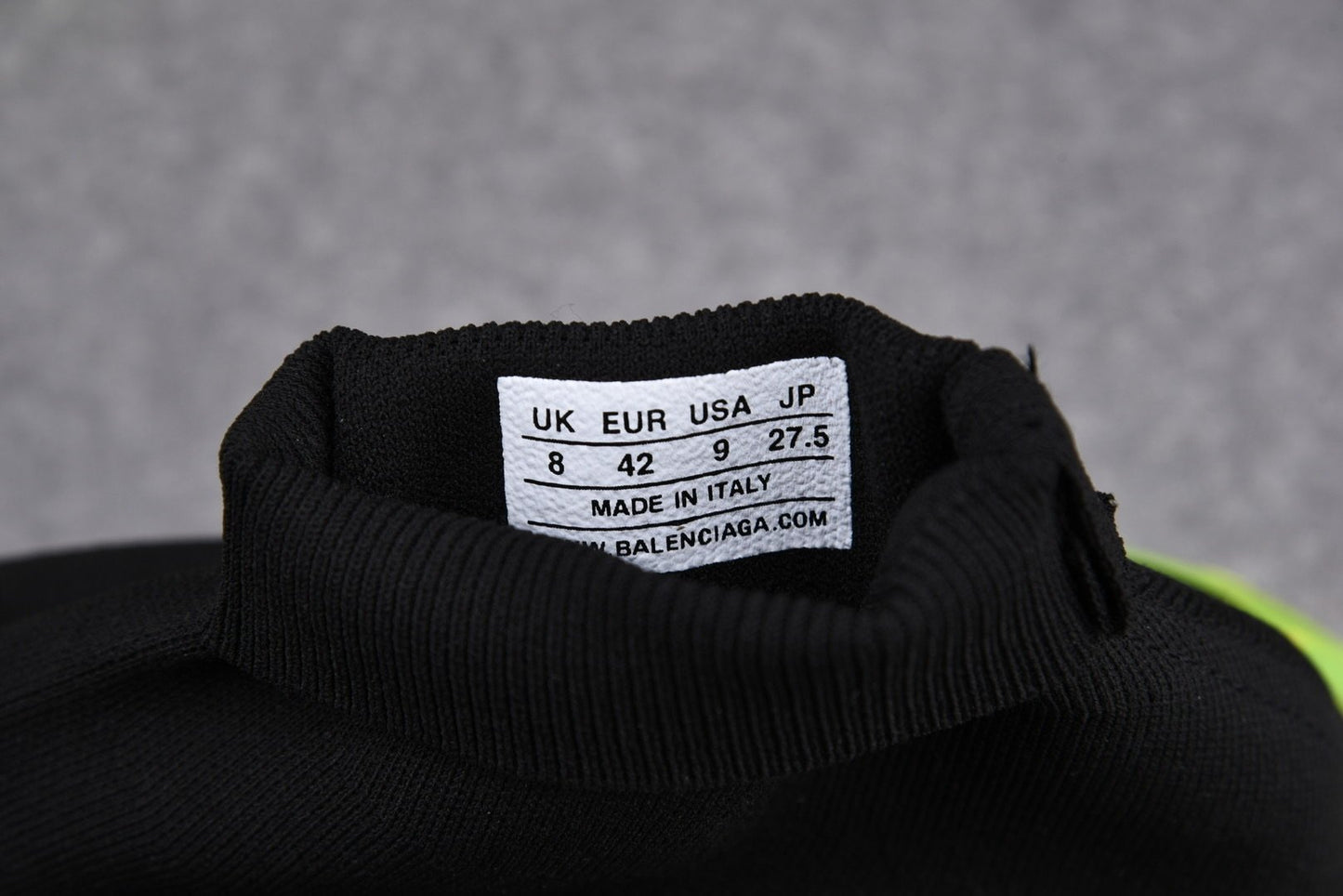 Speed Trainers “Black Yellow Fluo Clear Sole”