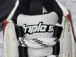 Triple S Sneaker "White Red Black Clear Sole"