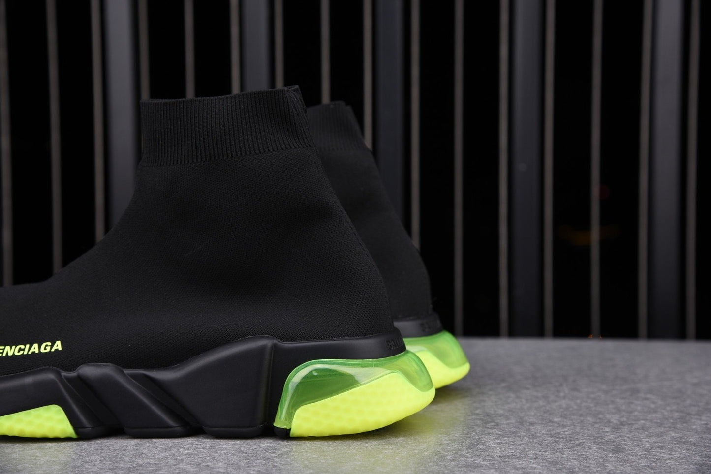Speed Trainers “Black Yellow Fluo Clear Sole”