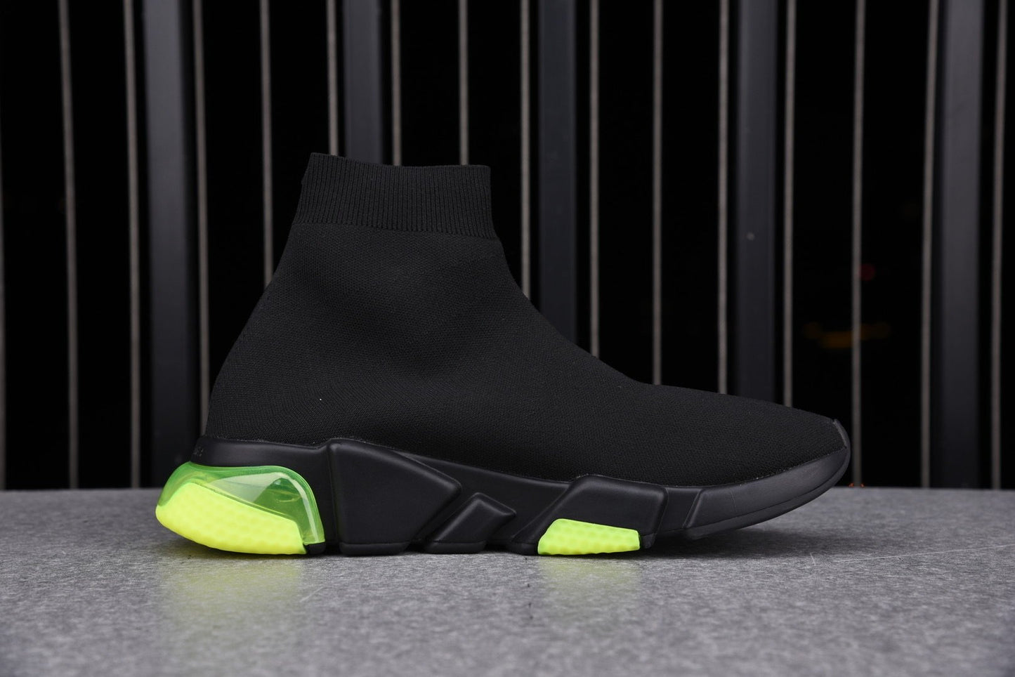 Speed Trainers “Black Yellow Fluo Clear Sole”