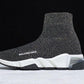 Speed Trainers “Dark Grey Glitter Clear Sole”