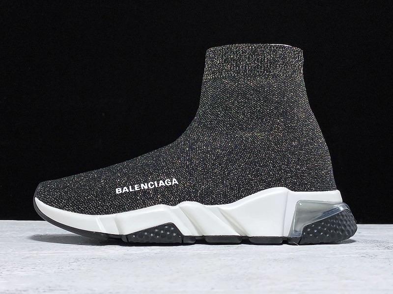 Speed Trainers “Dark Grey Glitter Clear Sole”